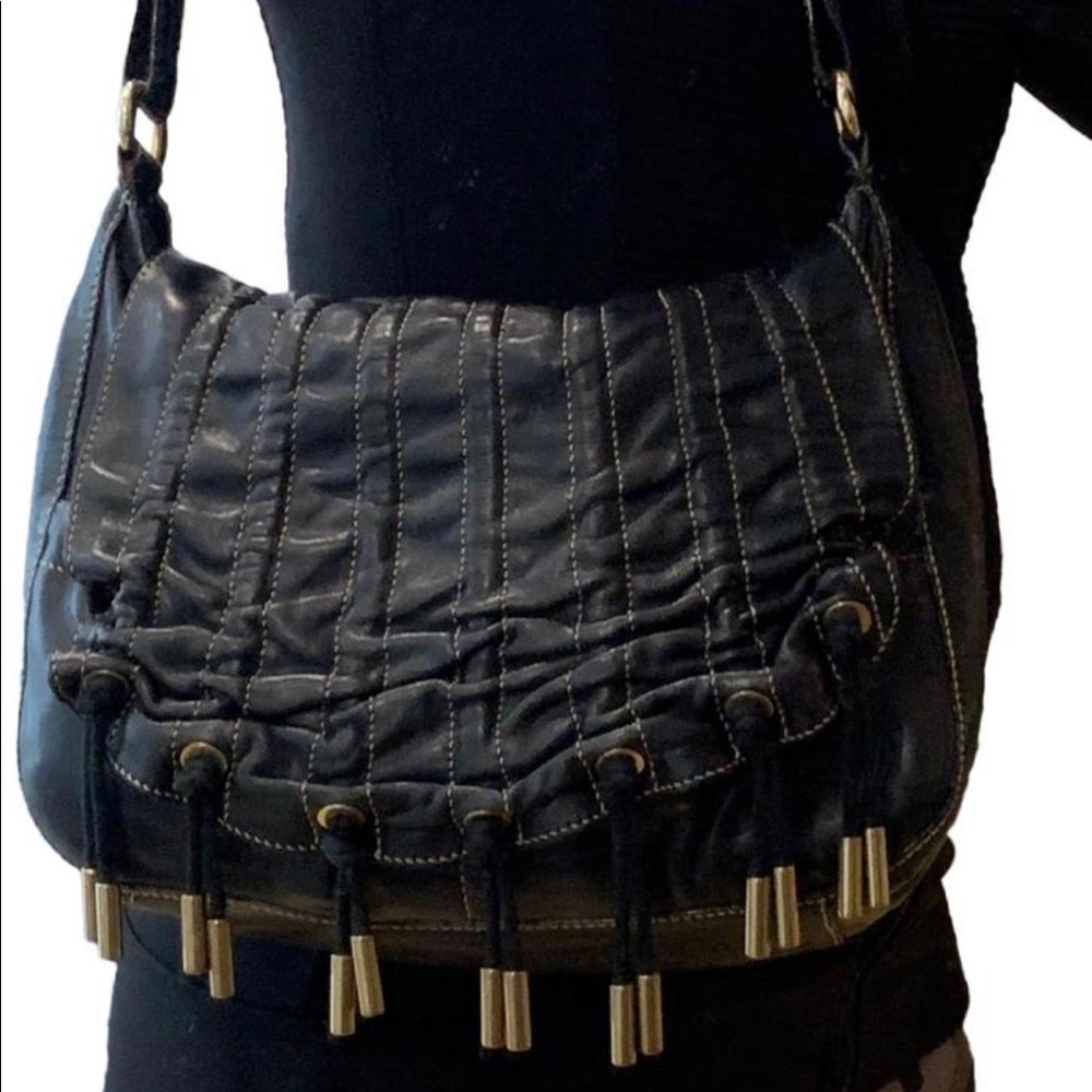 Donna Karan tasseled bag